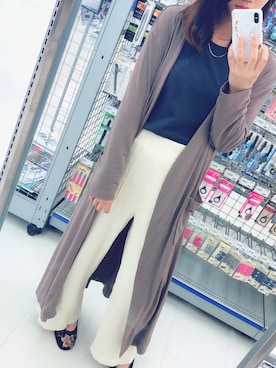 「ラフスタイル」｜「アイテム（その他アウター）」を使った、emmaさん（レディース・163cm）の春コーディネート