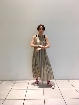 「FIL DE FER（フィルデフェール）のアイテム（タンクトップ）」を使った、ritz.さん（レディース・163cm）の春コーディネート