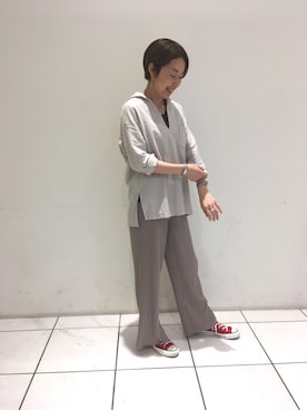 「FIL DE FER（フィルデフェール）のアイテム（タンクトップ）」を使った、ritz.さん（レディース・163cm）の春コーディネート