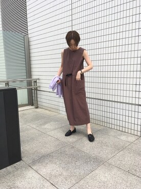 「FIL DE FER（フィルデフェール）のアイテム（ワンピース/ドレス）」を使った、ritz.さん（レディース・163cm）の春コーディネート