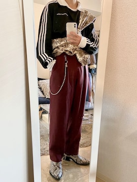 「70's」｜「アイテム（ブルゾン）」を使った、Don'tFollowMeさん（メンズ・165cm）の冬コーディネート