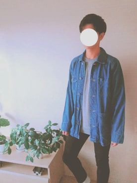 「SEVENDAYS=SUNDAY（セブンデイズサンデイ）のアイテム（カバーオール）」を使った、Kさん（メンズ・175cm）の秋コーディネート