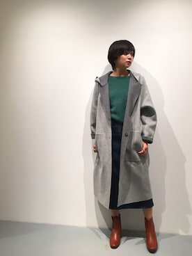 「Johnbull Private labo（ジョンブルプライベートラボ）のアイテム（その他アウター）」を使った、Noripiさん（レディース・157cm）の秋コーディネート