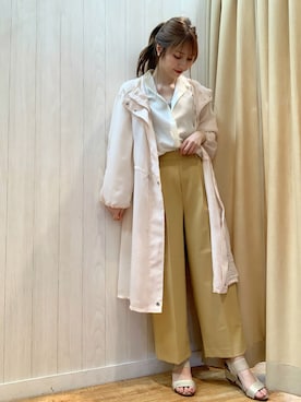 「ドレスキップ」｜「アイテム（その他アウター）」を使った、reinaさん（レディース・156cm）の春コーディネート