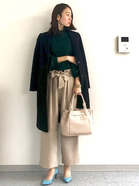 「アイテム（ピアス（両耳用））」を使った、soliさん（レディース・163cm・30代）の冬コーディネート