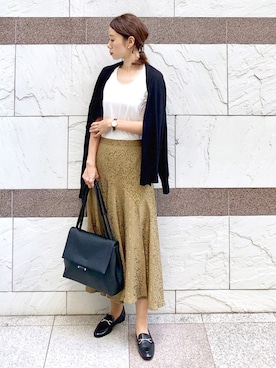 「florist」｜「アイテム（アナログ腕時計）」を使った、soliさん（レディース・163cm）の秋コーディネート