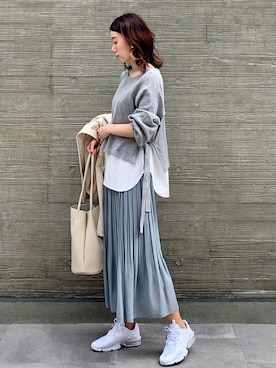 「socolla（ソコラ）のアイテム（トップス）」を使った、soliさん（レディース・163cm）の春コーディネート