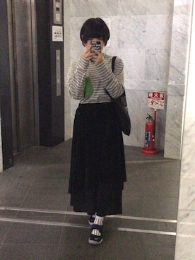「Yohji Yamamoto（ヨウジヤマモト）のアイテム（その他）」を使った、anemones77さん（レディース・158cm）の春コーディネート