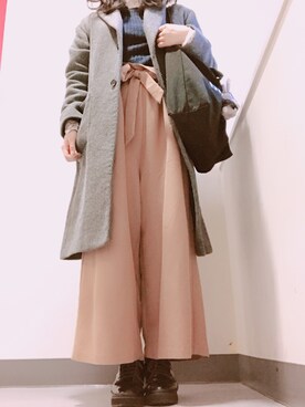 「antic rag（アンティックラグ）のアイテム」を使った、Yukaさん（レディース・156cm）の冬コーディネート
