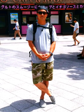 ∮shi-∮さん（メンズ・172cm）の夏コーディネート