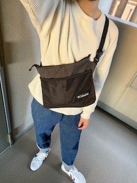 「hummel（ヒュンメル）のアイテム（スニーカー）」を使った、ゆみさん（レディース・156cm）の春コーディネート