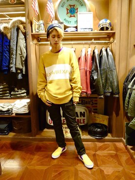 「やっぱりストリートが好き」｜「アイテム（スリッポン）」を使った、Akiraさん（メンズ・175cm）の秋コーディネート