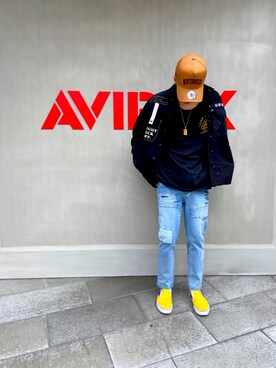 「コロナに負けない」｜「アイテム（スリッポン）」を使った、Akiraさん（メンズ・175cm）の春コーディネート