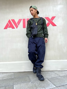 「コロナに負けない」｜「アイテム（キャップ）」を使った、Akiraさん（メンズ・175cm）の春コーディネート