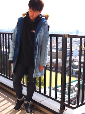 N〈エヌ〉さん（メンズ・175cm）の冬コーディネート