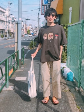 「MASTER&Co（マスターアンドコー）のアイテム（パンツ）」を使った、takamo83さん（メンズ・170cm）の夏コーディネート