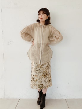 「DISCOAT（ディスコート）のアイテム（ブーツ）」を使った、akariさん（レディース・167cm）の夏コーディネート