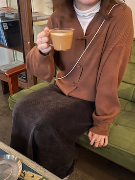「DISCOAT（ディスコート）のアイテム（アクセサリー）」を使った、akariさん（レディース・167cm）の冬コーディネート