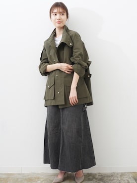 「アイテム（マウンテンパーカー）」を使った、HERENCIA_SNAP さん（レディース・160cm）の冬コーディネート