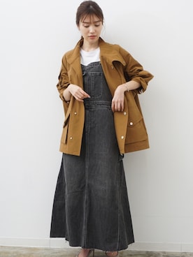 「アイテム（マウンテンパーカー）」を使った、HERENCIA_SNAP さん（レディース・160cm）の冬コーディネート