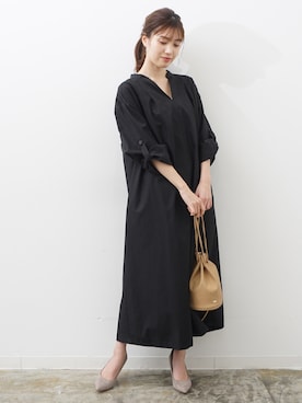 「アイテム（シャツワンピース）」を使った、HERENCIA_SNAP さん（レディース・160cm）の冬コーディネート