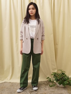 「HERENCIA（ヘレンチア）のアイテム」を使った、HERENCIA_SNAP さん（レディース・164cm）の春コーディネート