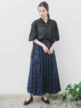 「HERENCIA（ヘレンチア）のアイテム」を使った、HERENCIA_SNAP さん（レディース・160cm）の夏コーディネート