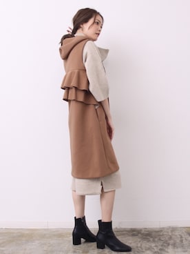 「秋のマイ旬スタイル」｜「アイテム（その他アウター）」を使った、HERENCIA_SNAP さん（レディース・167cm）の秋コーディネート