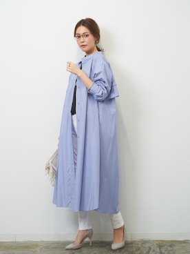 「シャツワンピ」｜HERENCIA_SNAP さん（レディース・167cm）の春コーディネート
