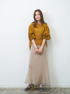 「HERENCIA（ヘレンチア）のアイテム」を使った、HERENCIA_SNAP さん（レディース・167cm）の春コーディネート