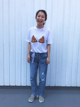 「I&ME（アイアンドミー）のアイテム」を使った、htmさん（レディース・152cm）の夏コーディネート