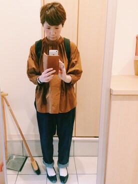 「ippei takei（イッペイタケイ）のアイテム」を使った、rieさん（レディース・160cm）の夏コーディネート