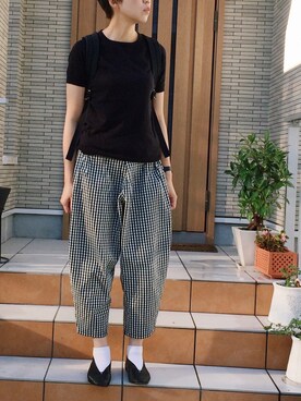 「apuntob（アプントビー）のアイテム」を使った、rieさん（レディース・160cm）の秋コーディネート