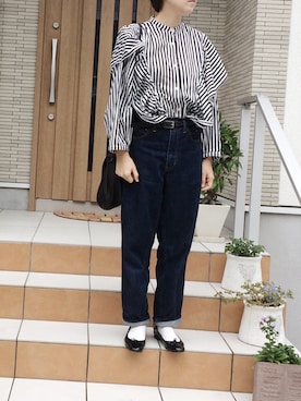 「ippei takei（イッペイタケイ）のアイテム」を使った、rieさん（レディース・160cm）の秋コーディネート