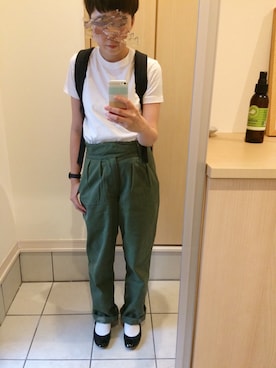 「SINME（シンメ）のアイテム」を使った、rieさん（レディース・160cm）の夏コーディネート