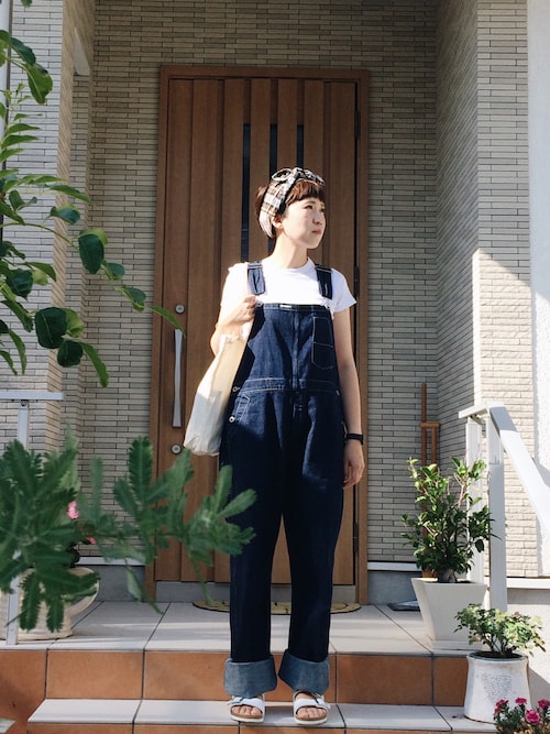 rie|サロペット・オーバーオールを使ったコーディネート WEAR