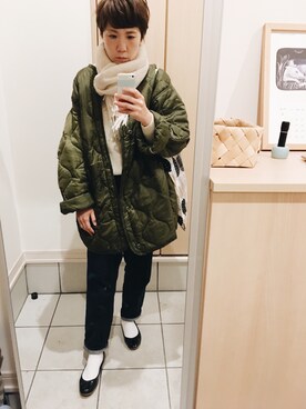 「ippei takei（イッペイタケイ）のアイテム」を使った、rieさん（レディース・160cm）の秋コーディネート
