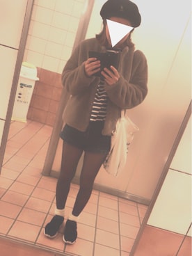 「ラメタイツ」｜myu-◎さん（レディース・157cm）の冬コーディネート