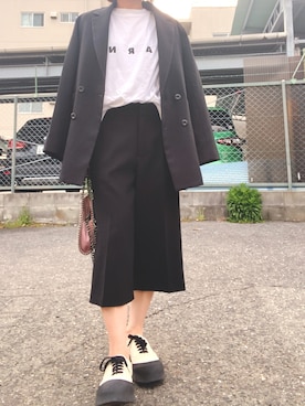 「MARNI（マルニ）のアイテム（シューズ）」を使った、mari0922kさん（レディース・152cm）の夏コーディネート