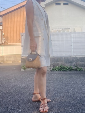 「H&M（エイチ・アンド・エム）のアイテム（セットアップ）」を使った、mari0922kさん（レディース・152cm）の春コーディネート