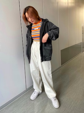 村上さわさん(レディース・154cm)の春コーディネート