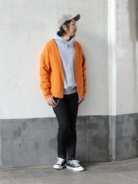 「wiffle（ウィッフル）のアイテム」を使った、NAKAさん（メンズ・175cm）の秋コーディネート