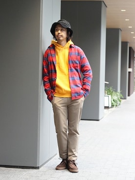 「VANS（バンズ）のアイテム（その他シューズ）」を使った、NAKAさん（メンズ・175cm）の秋コーディネート