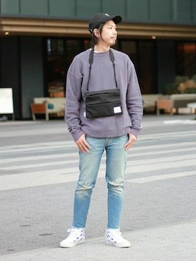 「F/CE. （エフシーイー）のアイテム」を使った、NAKAさん（メンズ・175cm）の冬コーディネート