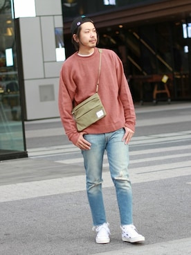 「F/CE. （エフシーイー）のアイテム」を使った、NAKAさん（メンズ・175cm）の冬コーディネート