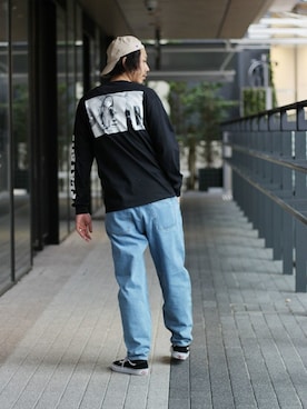 「PLAYBOY（プレイボーイ）のアイテム」を使った、NAKAさん（メンズ・175cm）の春コーディネート