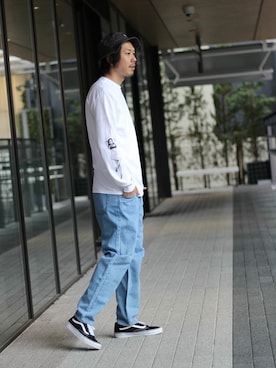 「PLAYBOY（プレイボーイ）のアイテム」を使った、NAKAさん（メンズ・175cm）の春コーディネート