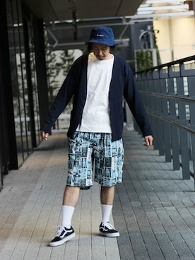 「PLAYBOY（プレイボーイ）のアイテム」を使った、NAKAさん（メンズ・175cm）の春コーディネート