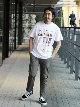 「PLAYBOY（プレイボーイ）のアイテム」を使った、NAKAさん（メンズ・175cm）の春コーディネート