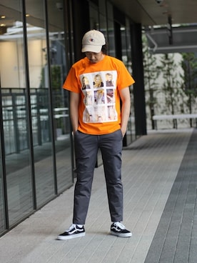 「PLAYBOY（プレイボーイ）のアイテム」を使った、NAKAさん（メンズ・175cm）の春コーディネート